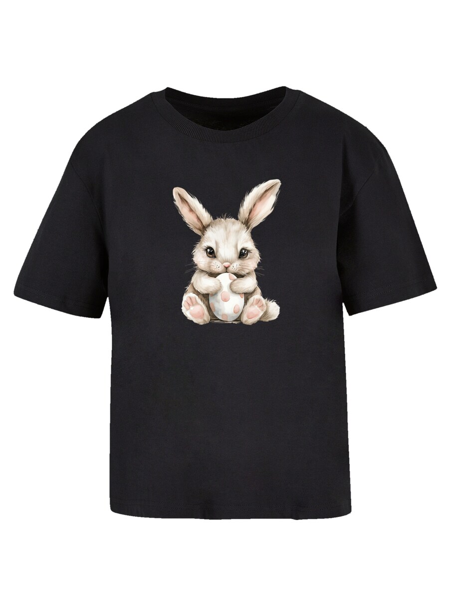 

Футболка F4NT4STIC Niedlicher Osterhase Mit Ei, Black