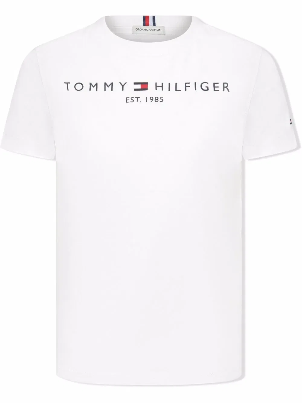 Футболка из органического хлопка с логотипом для подростков Tommy Hilfiger Junior, белый