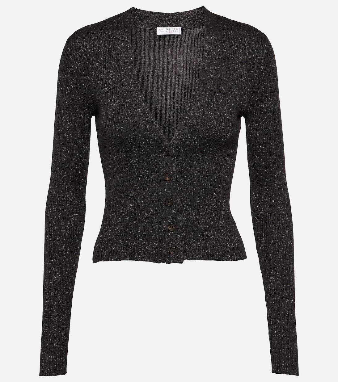

Кардиган из кашемира и шелка Brunello Cucinelli, черный