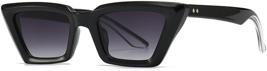 

Модные солнцезащитные очки «кошачий глаз» для женщин, винтажные черные солнцезащитные очки для мужчин, солнцезащитные очки для вождения, защита от УФ-излучения UV400 TYUVIVO, Clear Grey