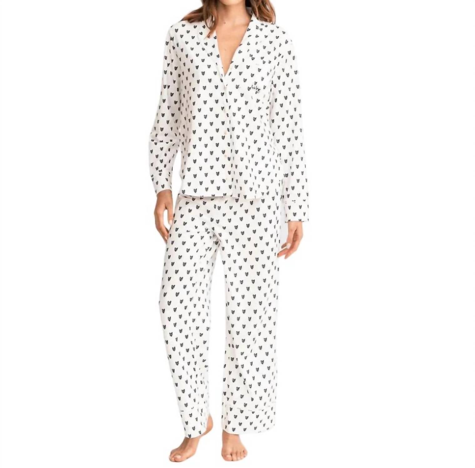 

Пижамный комплект Betty Pop Heart In Oatmilk KERRI ROSENTHAL