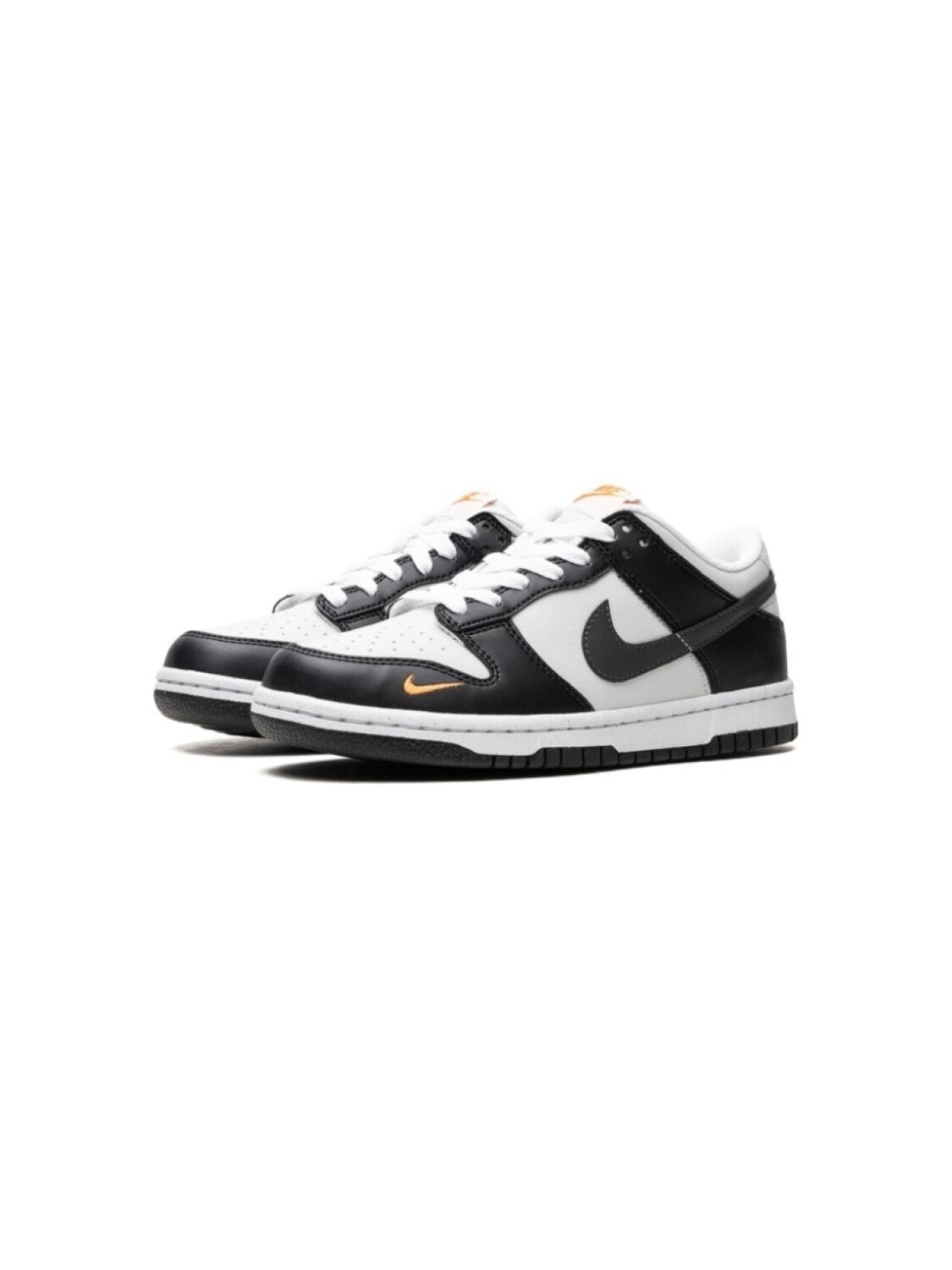 Кроссовки Dunk Low Next Nature Black Bright Mandarin Nike Kids, черный — фото 4