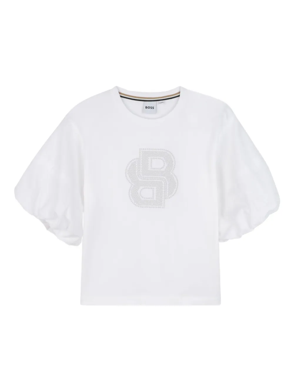 

Футболка с объемными рукавами BOSS Kidswear, белый