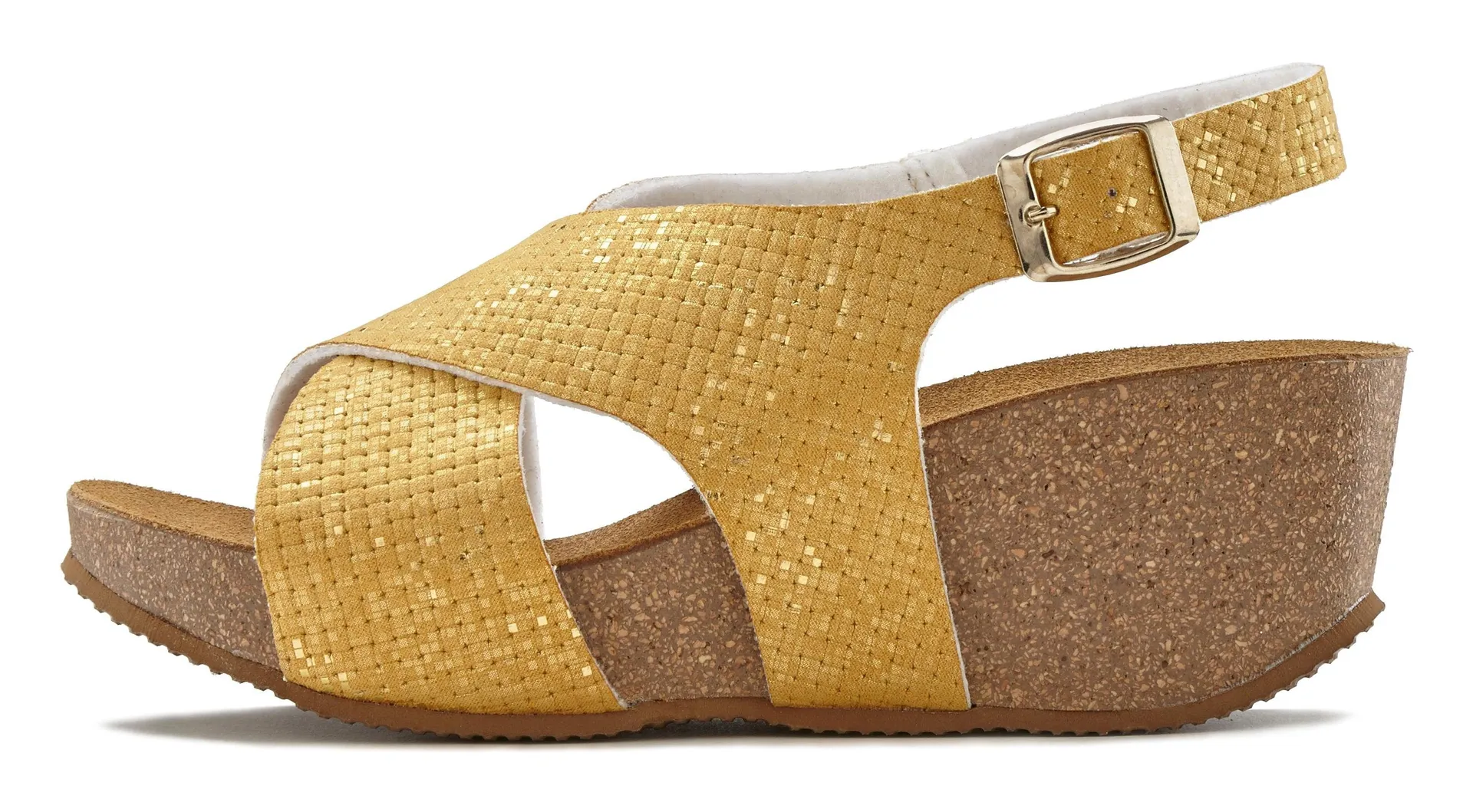 

Сандалии LASCANA, летняя обувь на танкетке и пробковой стельке, цвет Curry-Gelb