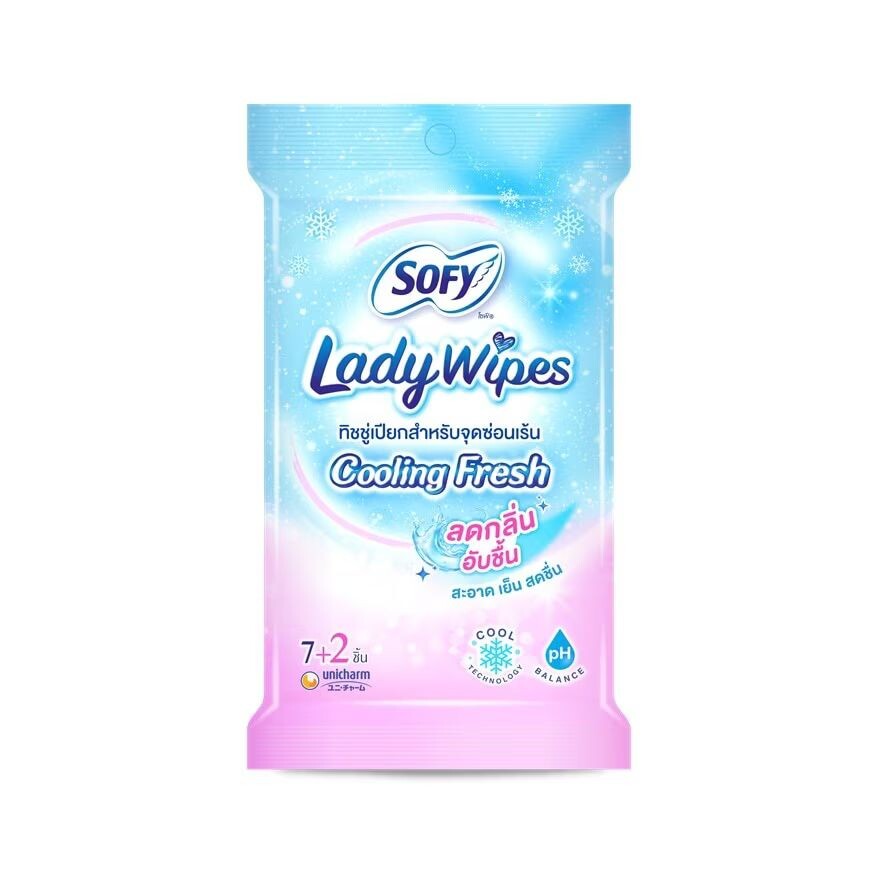 

Sofy Lady Wipe Cooling Fresh 7+2'S, Pink