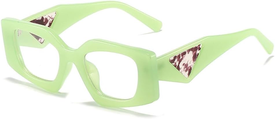 

Уникальные многоугольные солнцезащитные очки для женщин, винтажные солнцезащитные очки для мужчин, модные панк-очки, широкие дужки, защита от УФ-излучения UV400, модные солнцезащитные очки TKKTLLT, C13green-clear