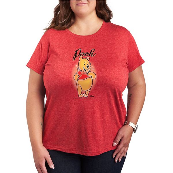 

Футболка с принтом Винни Пуха, Plus size Disney, Heather Red, Красный, Футболка с принтом Винни Пуха, Plus size Disney, Heather Red