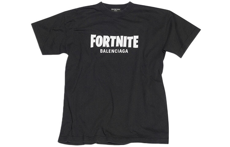 Футболка Balenciaga x Fortnite, черный