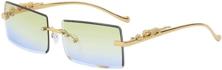 

Солнцезащитные очки без оправы для женщин, солнцезащитные очки без оправы для женщин, солнцезащитные очки с градиентным переходом для мужчин, zonnebril dames generic, Green Blue