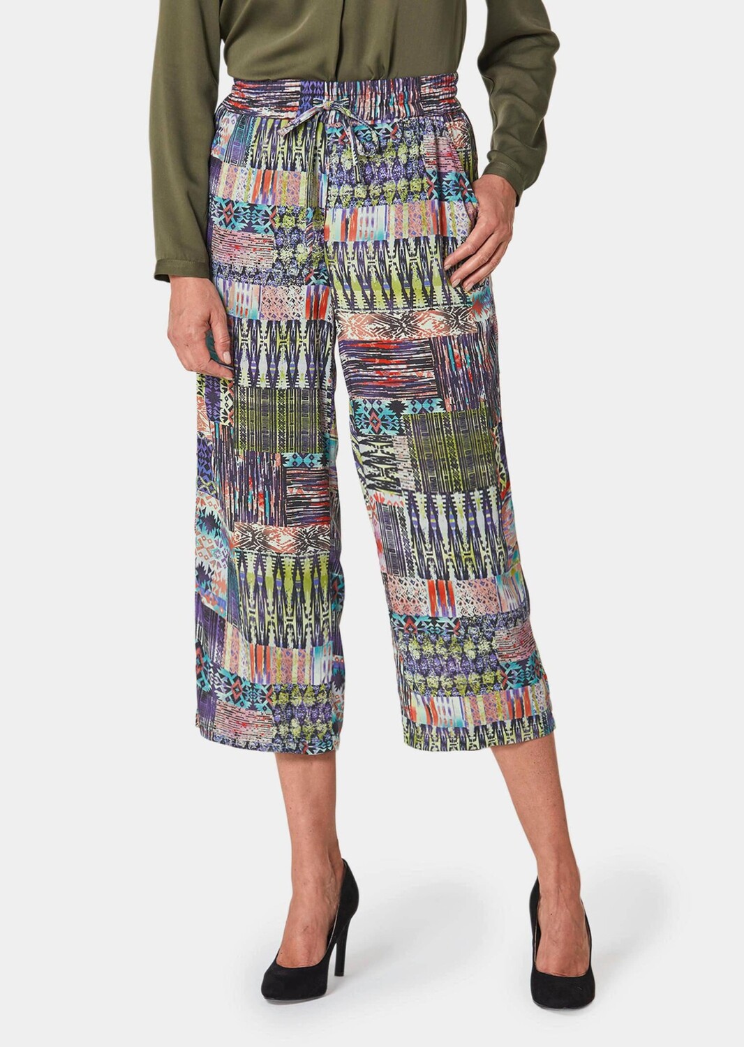 

Брюки GOLDNER Druckhose, цвет bunt/gemustert