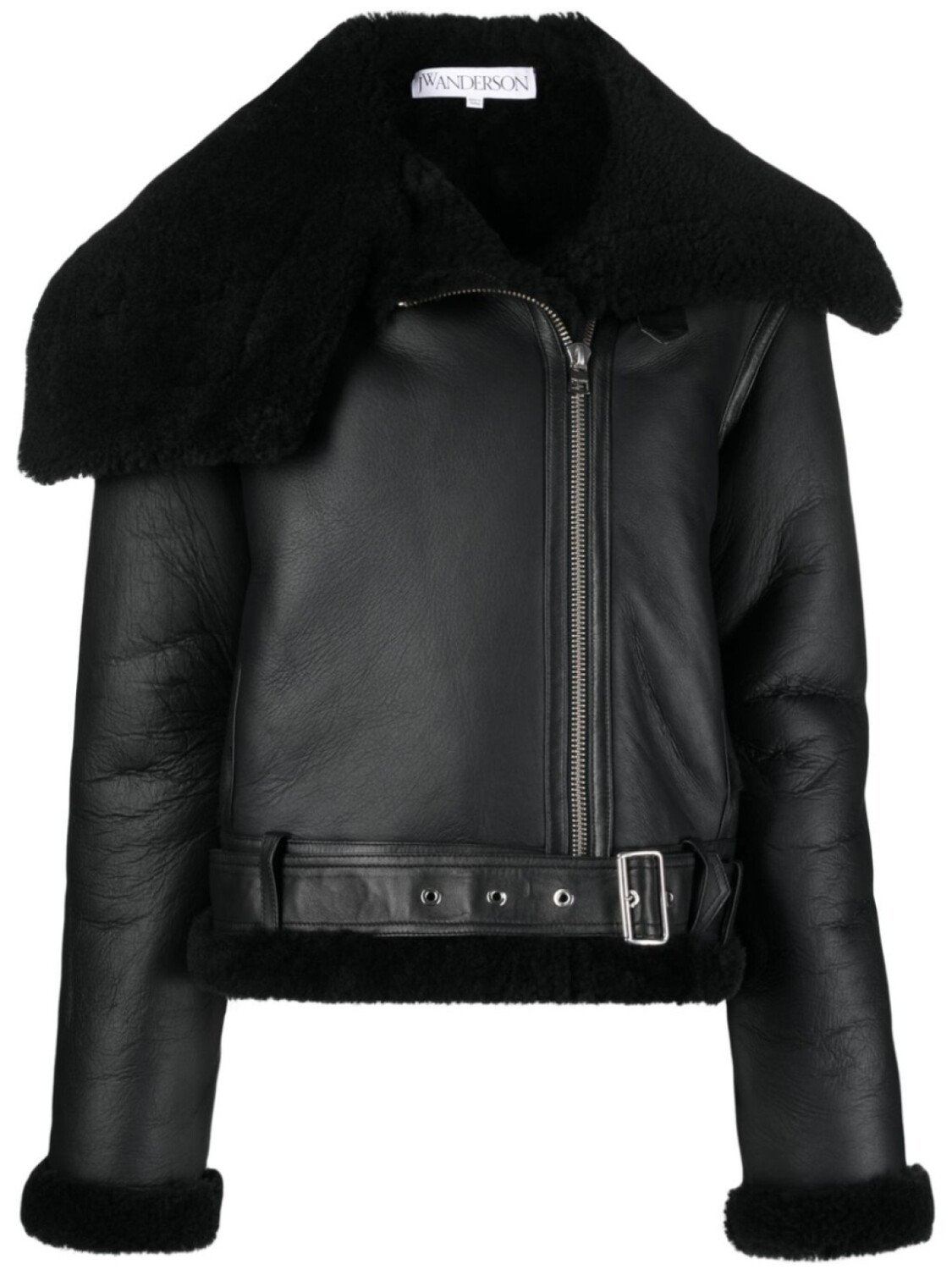 

JW Anderson куртка с отделкой из овчины, черный