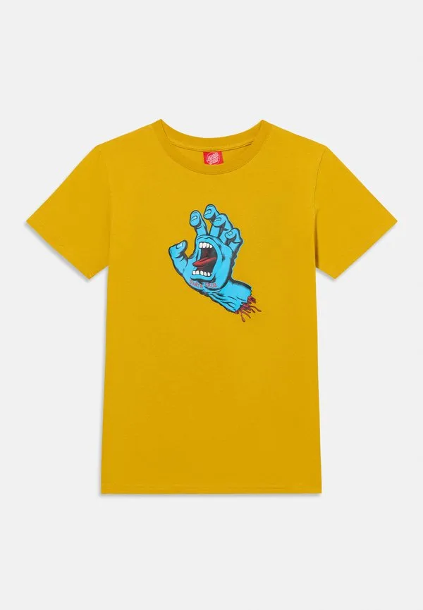 Футболка с принтом «кричащая рука» для молодежи Santa Cruz, Mustard — фото 3