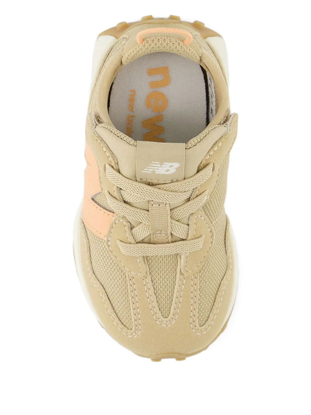 Кроссовки 327 New-B Hook & Loop New Balance Kids, оранжевый — фото 3