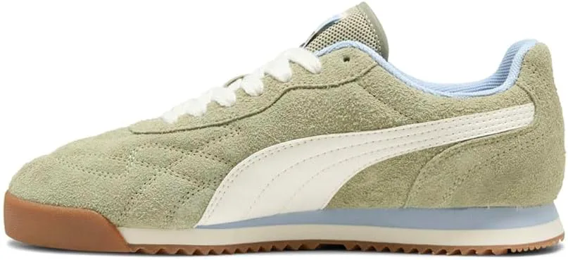 Мужские кроссовки PUMA Roma Anniversario из замши с шнуровкой - Зеленые, зеленый — фото 4