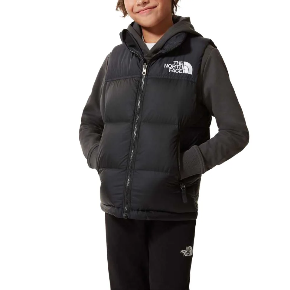 Детский жилет с воротником стойкой THE NORTH FACE, черный