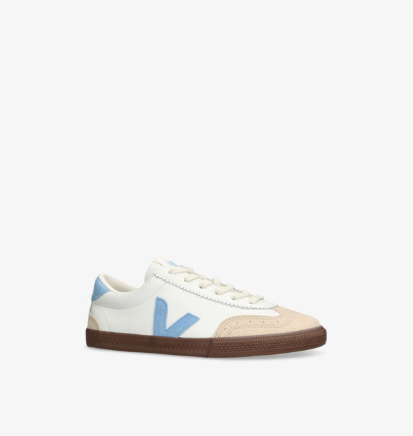 Кроссовки Volley с низким верхом из кожи Veja, синий — фото 3