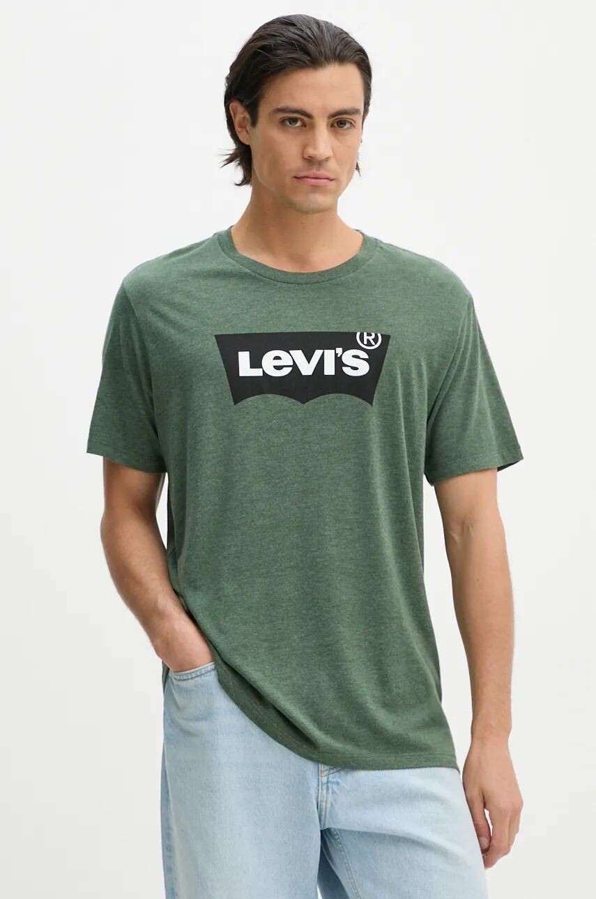 

Хлопковая футболка Levi's, зеленый