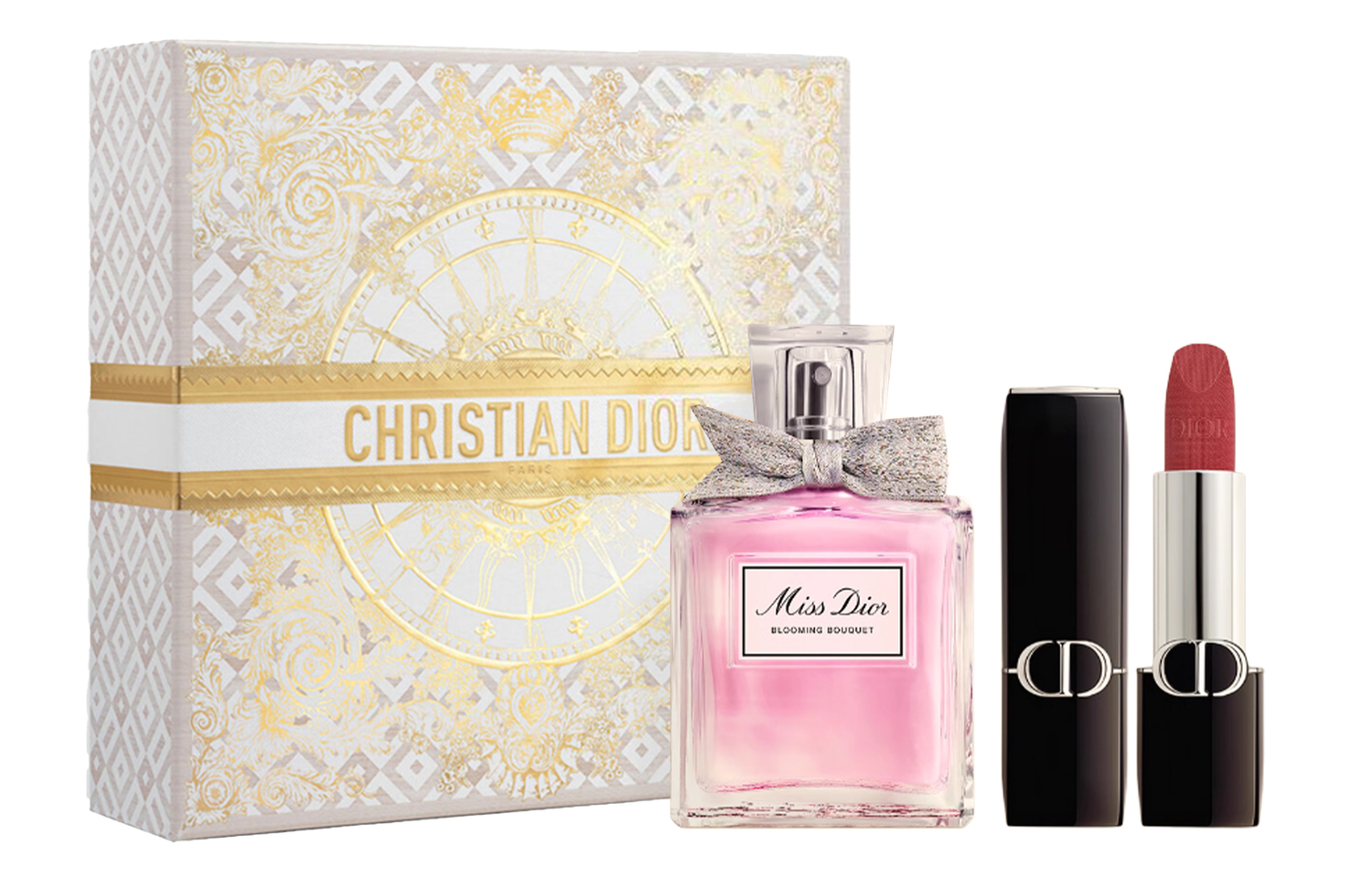 DIOR Набор парфюма с цветочным красным оттенком для губ eau de toilette 30мл+3,5г — фото 2