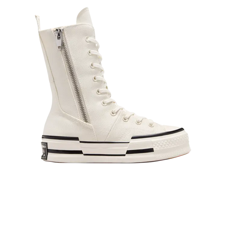 

Кроссовки Chuck 70 Plus X High, цвет Egret Black, Белый, Кроссовки Chuck 70 Plus X High, цвет Egret Black