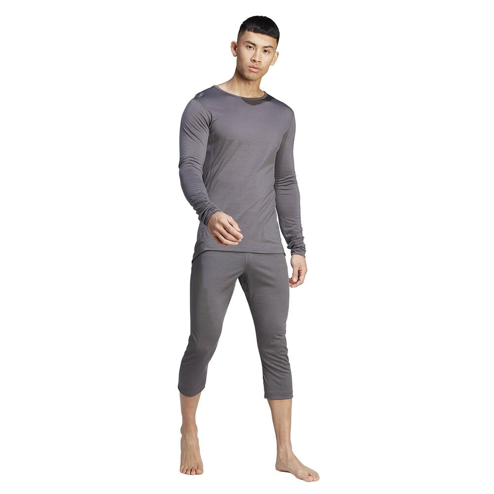 Футболка с длинным рукавом adidas Xperior Merino 150 Baselayer, серый — фото 4