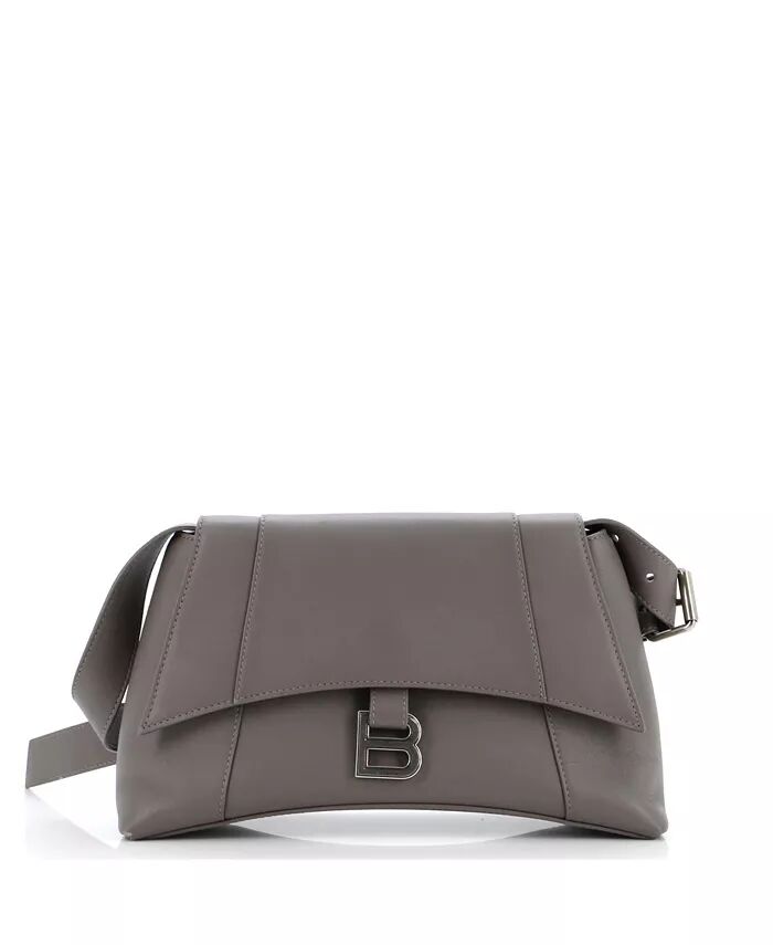 

Маленькая мягкая сумка через плечо Downtown Hourglass из кожи Pre-Owned Balenciaga, серый