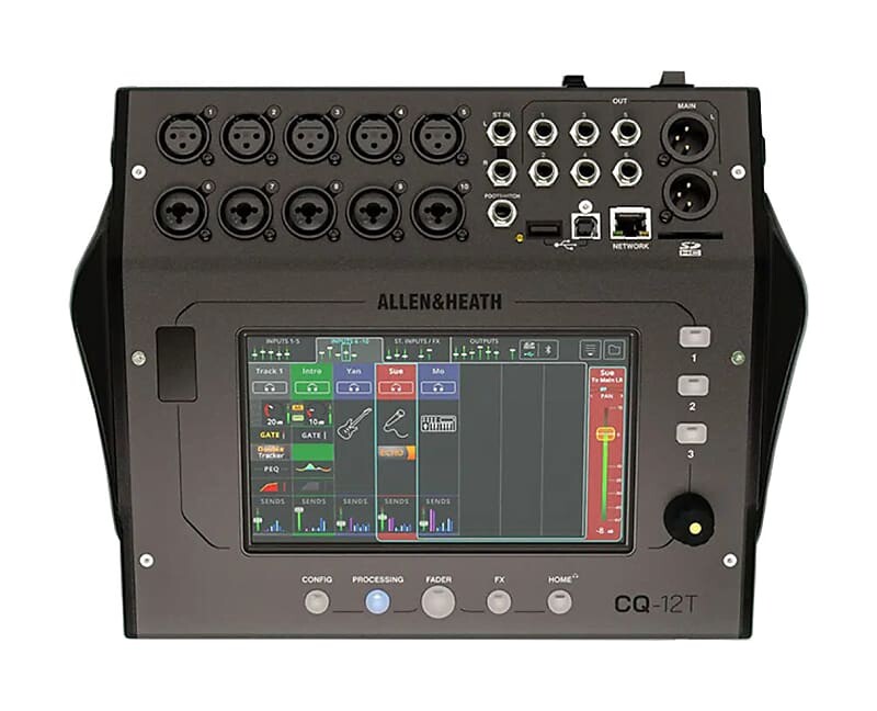 

Микшер Allen & Heath CQ-12T 96kHz Digital Mixer w/ 7" Touchscreen and Bluetooth