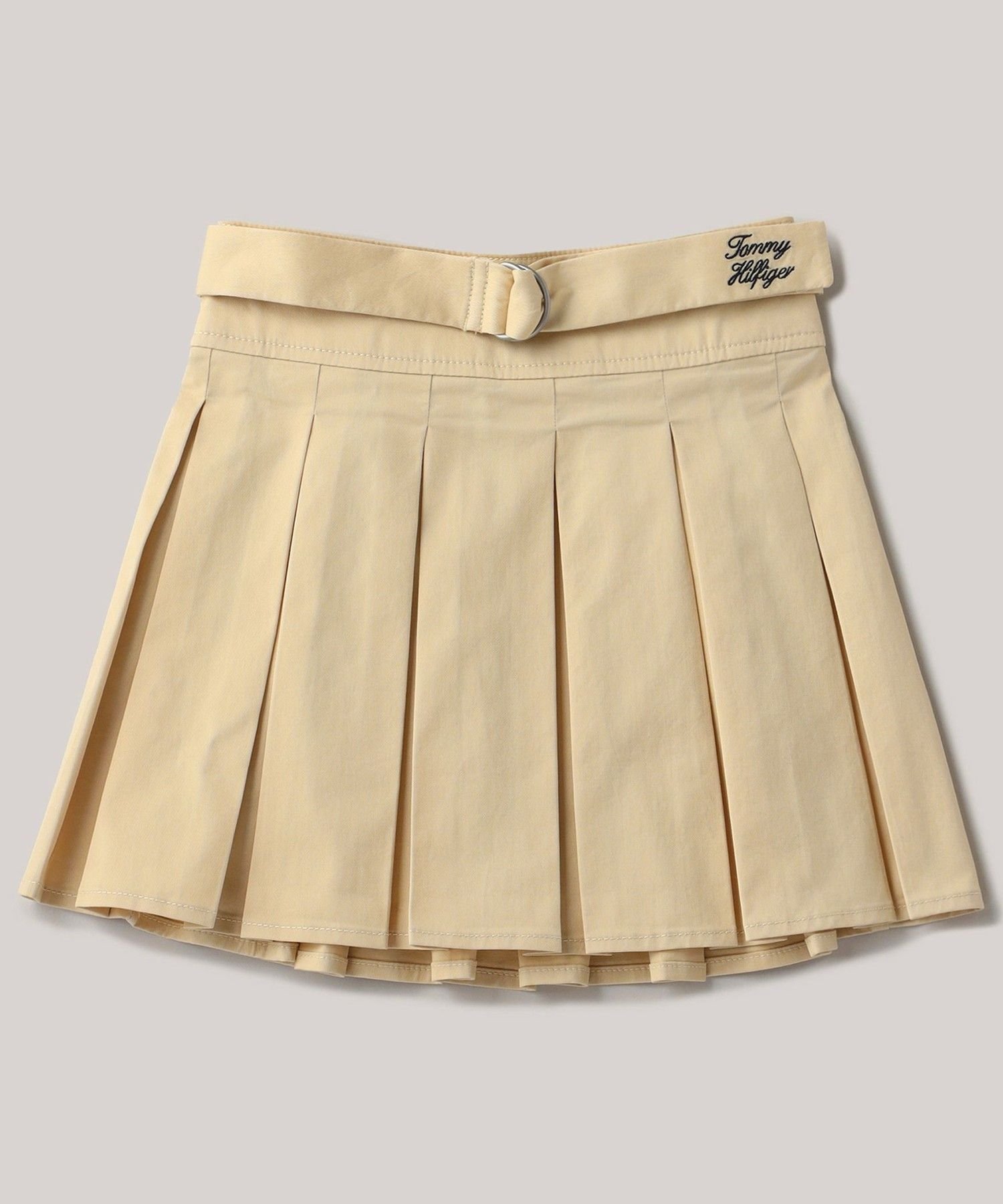 (K) Плиссированная юбка из мягкого хлопкового саржевого полотна от TOMMY HILFIGER, Light Beige — фото 4