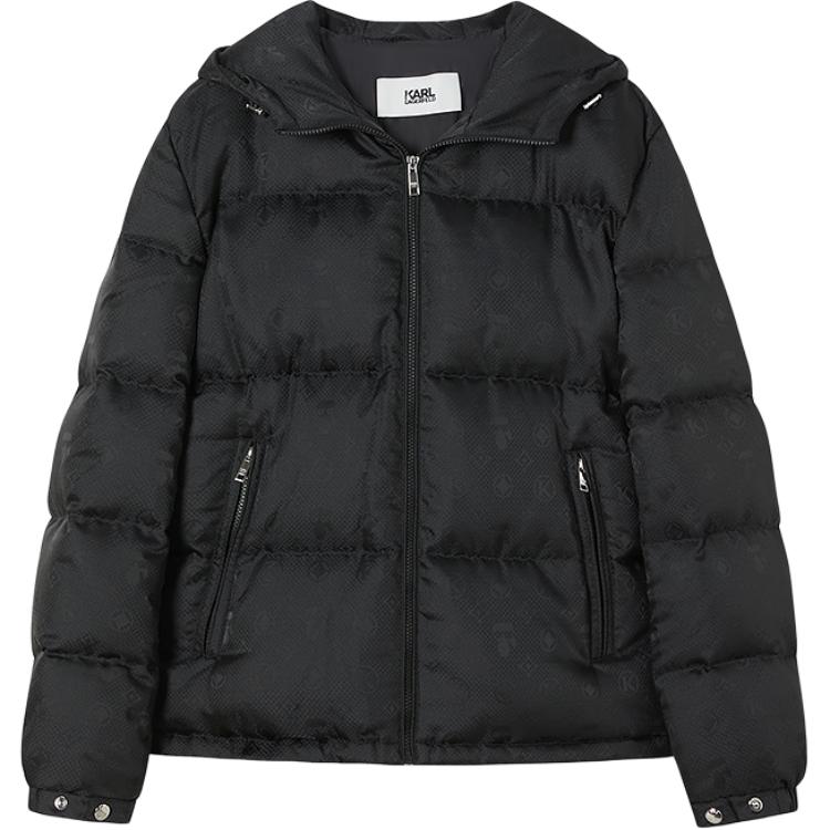 

KARL LAGERFELD / Karl Lagerfeld Jeans Удобная повседневная пуховая куртка, Black