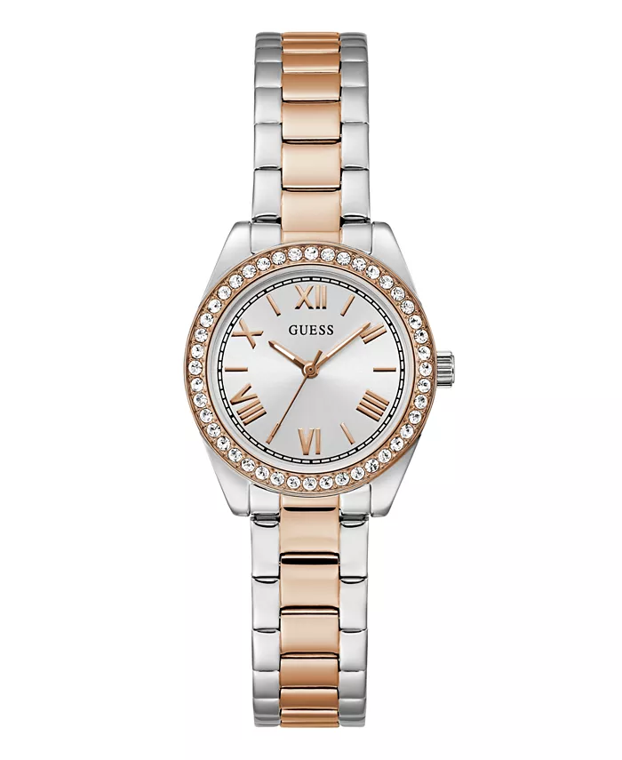 

Женские аналоговые часы из нержавеющей стали с двухцветным корпусом, 30 мм GUESS