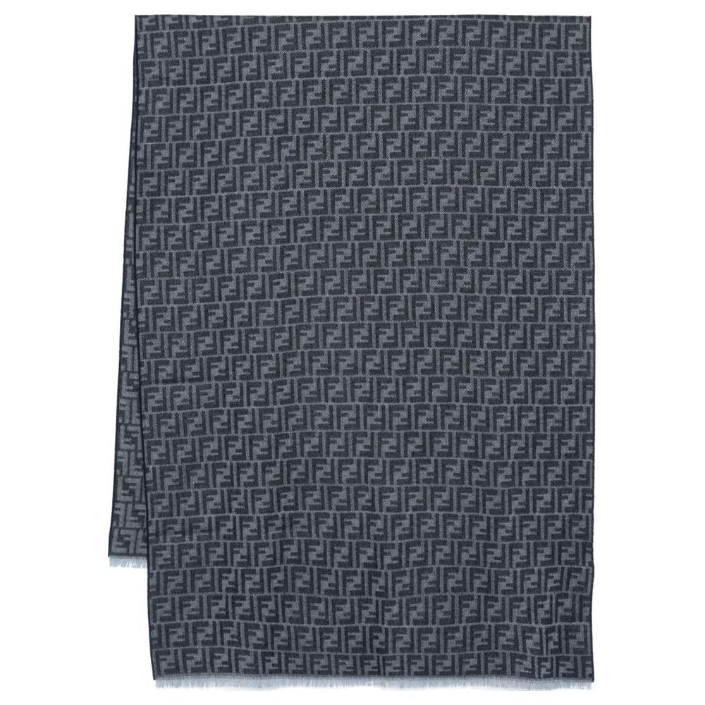 

Фф жаккардовый шарф FENDI, indigo