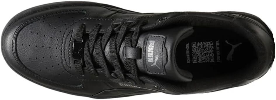 Мужские кроссовки PUMA Caven 2.0 Lux на шнуровке, повседневные - черные, черный — фото 4