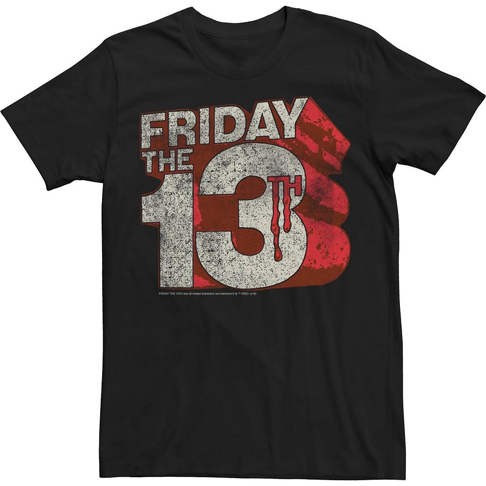 

Мужская футболка с логотипом Friday The 13th Licensed Character, черный