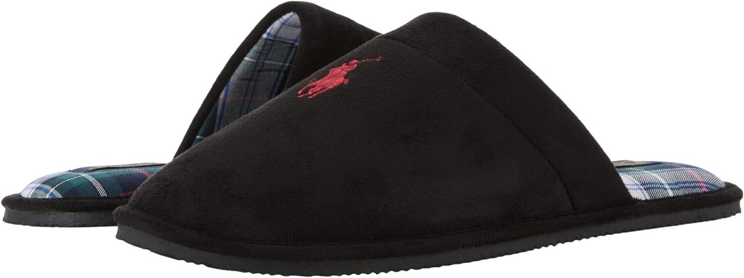 

Тапочки Klarence Scuff Slipper Polo Ralph Lauren, черный