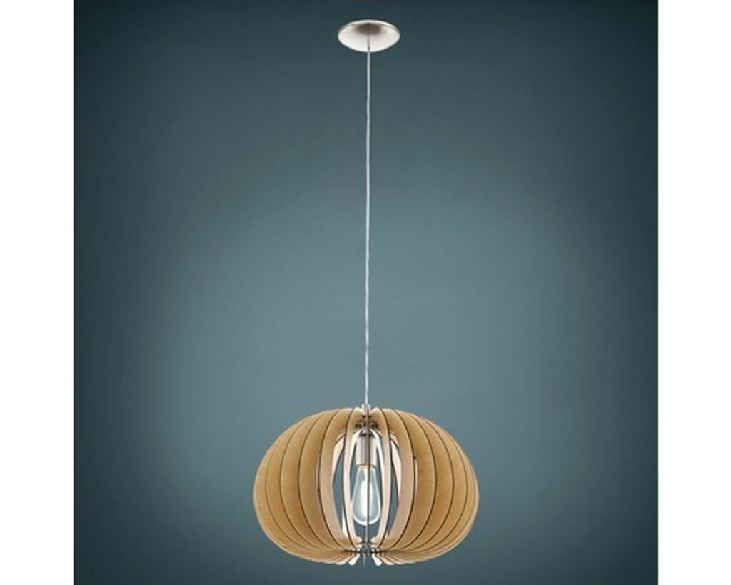 

Eglo 94767 Cossano подвесной светильник сталь матовый никель дерево клен, коричневый