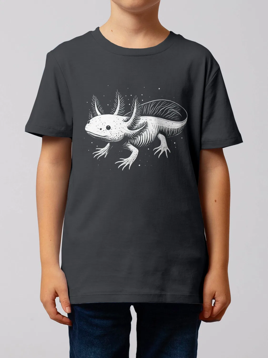 Футболка 'Axolotl' Watabout.Kids, Anthracite — фото 2