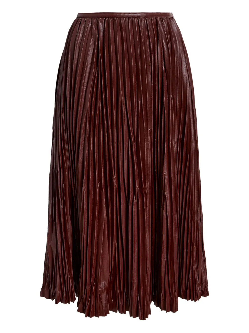 

Кожаное платье миди Rosalyn со складками Proenza Schouler White Label, красный