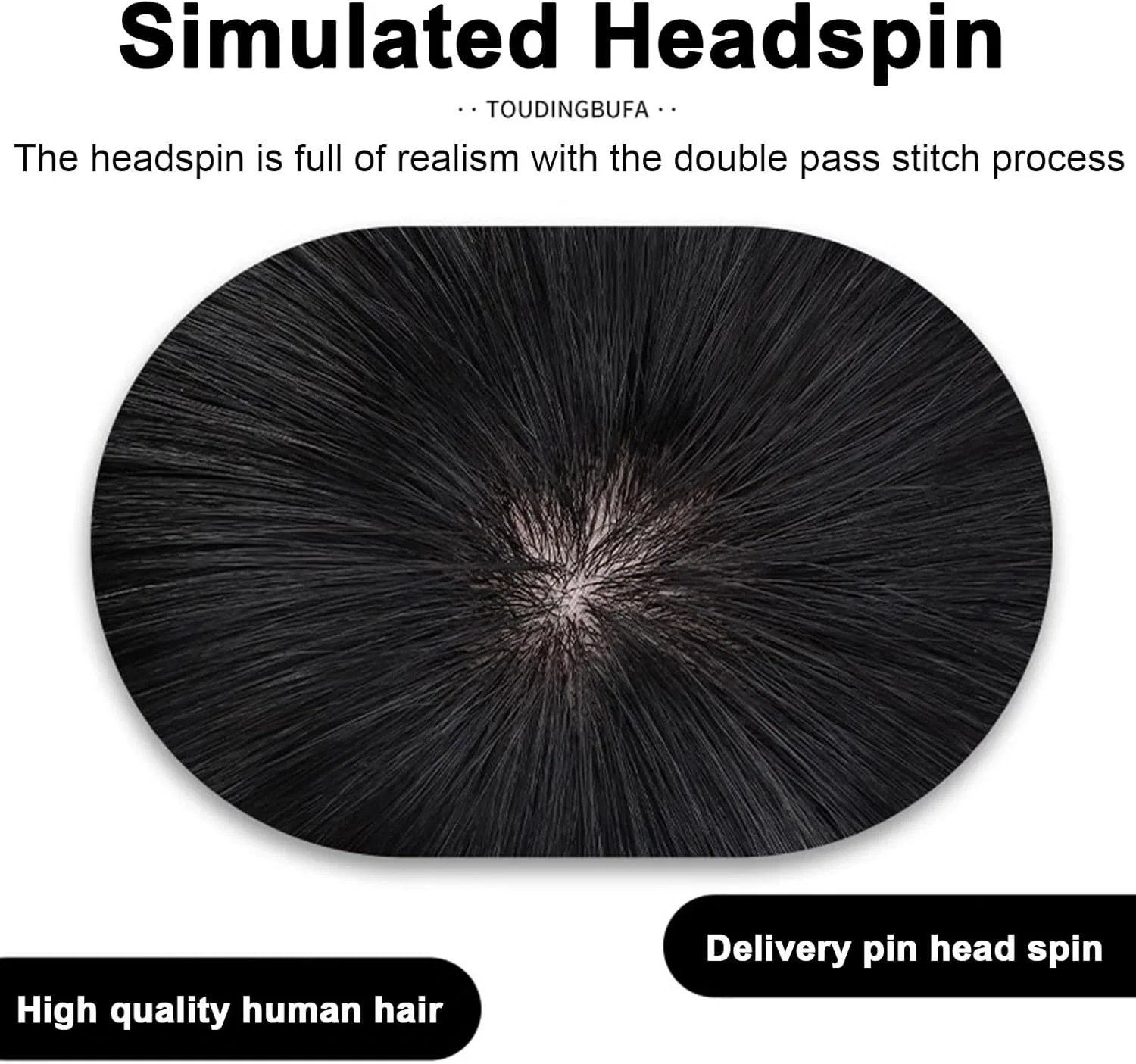 Накладка для волос V Premier Human Hair Patch Thin Skin 5x5 см, длинна 15 см, Zbyxpp — фото 4