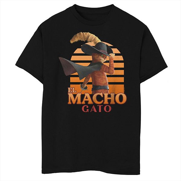 

Футболка с принтом El Macho Gato для мальчиков 8-20 & husky Licensed Character