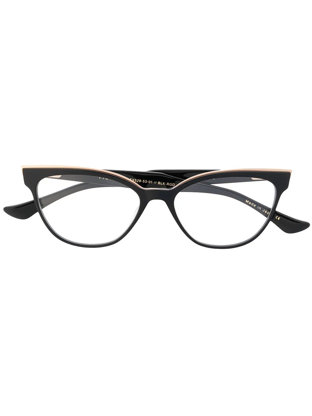 

Очки в оправе 'кошачий глаз' Dita Eyewear, черный