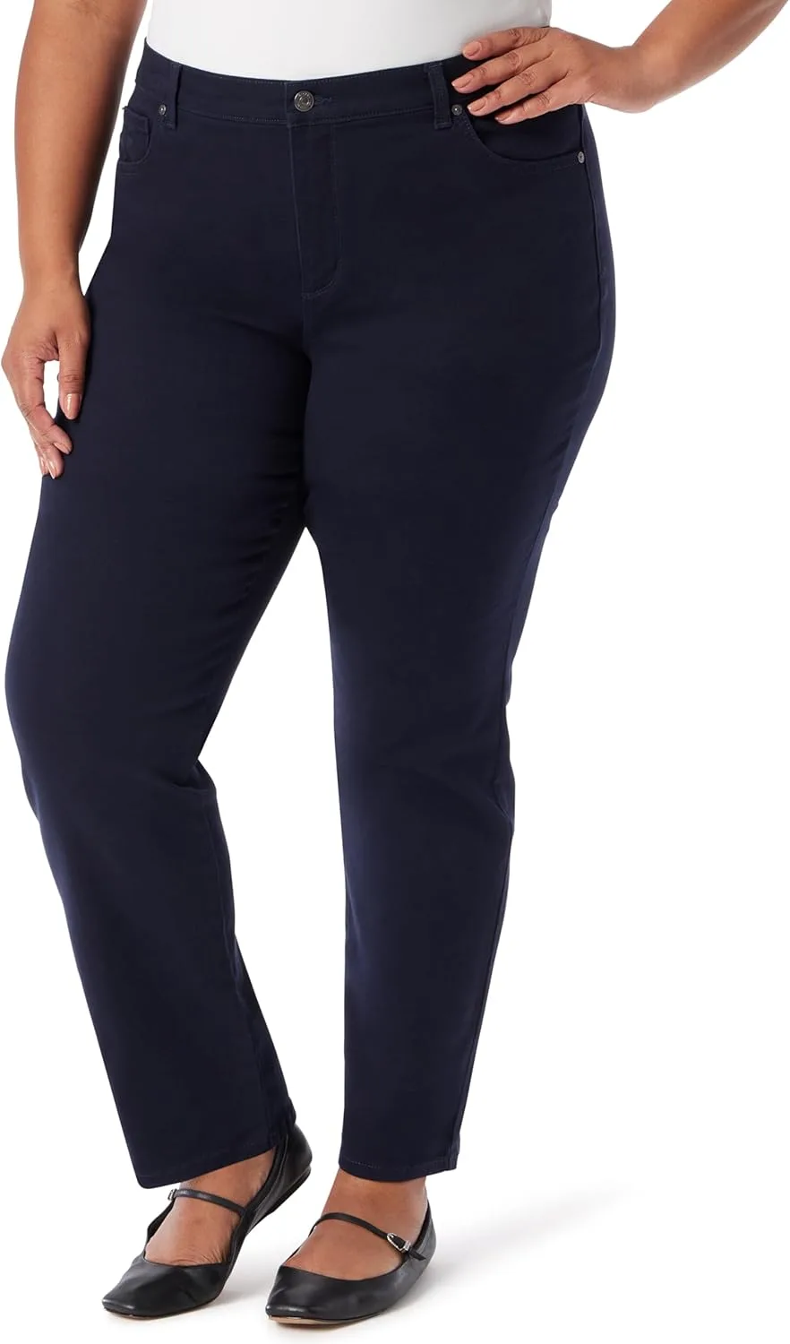 

Gloria Vanderbilt Women's Amanda Classic High Rise Tapered Jean Plus