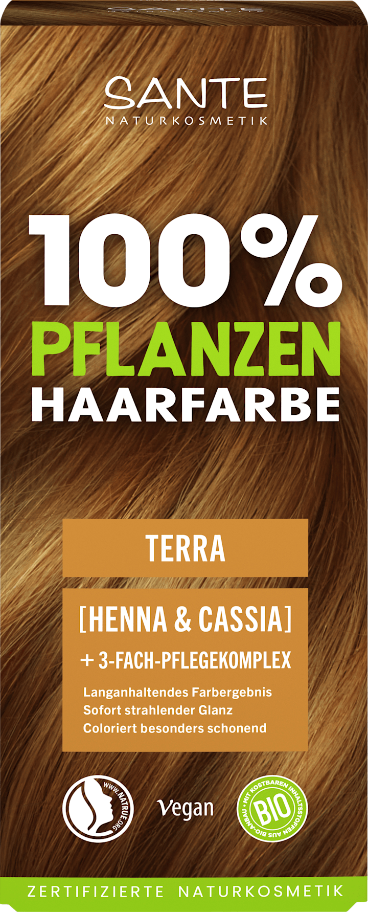 

Краска для волос SANTE NATURKOSMETIK Pflanzenhaarfarbe Terra, 100 g
