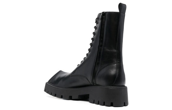 Кроссовки rhino 25mm lace up boots 'black smooth calfskin' Balenciaga, черный — фото 3
