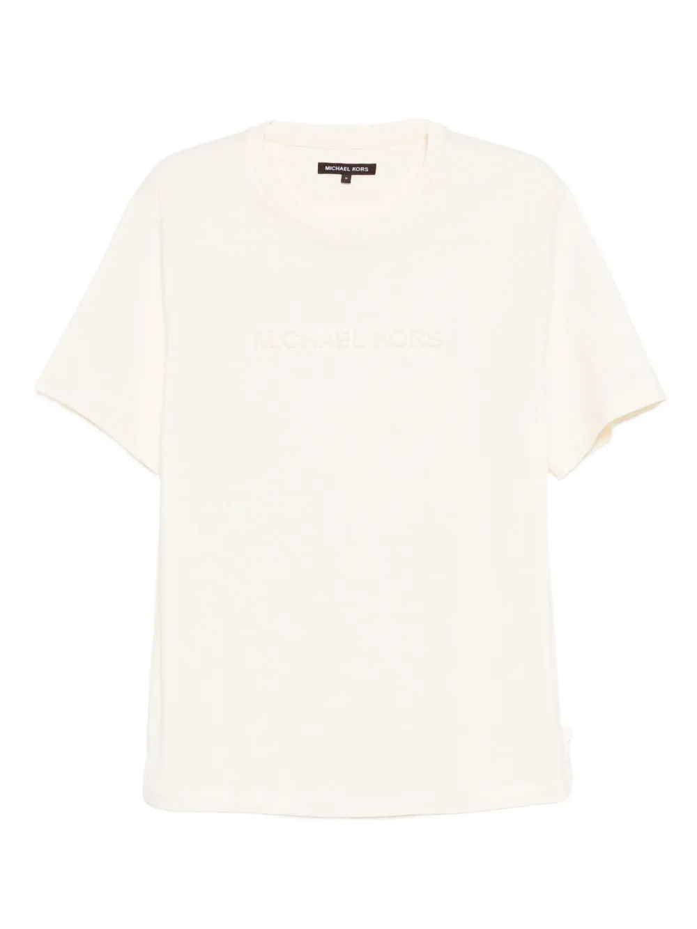 

Футболка с тисненым логотипом Michael Kors, слоновая кость, Бежевый, Футболка с тисненым логотипом Michael Kors, слоновая кость