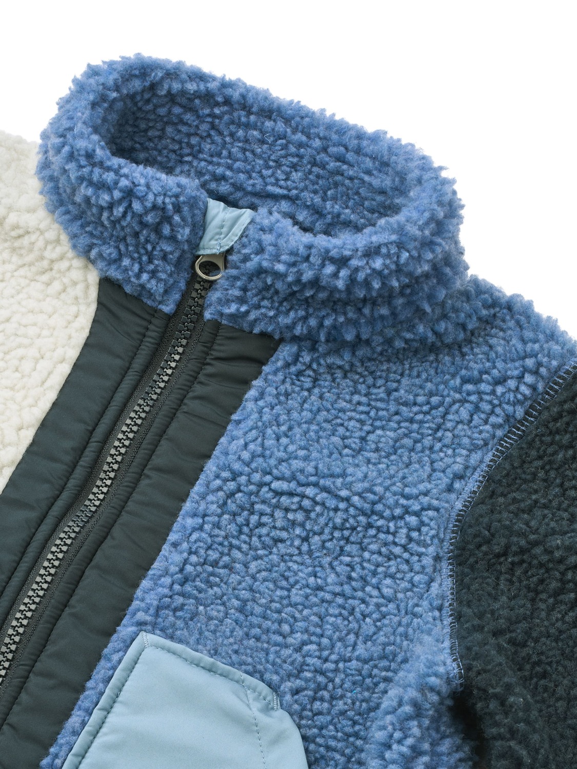 Liewood Флисовая куртка 'Noam Pile' в цветах Navy, Royal Blue, Cyan Blue — фото 3