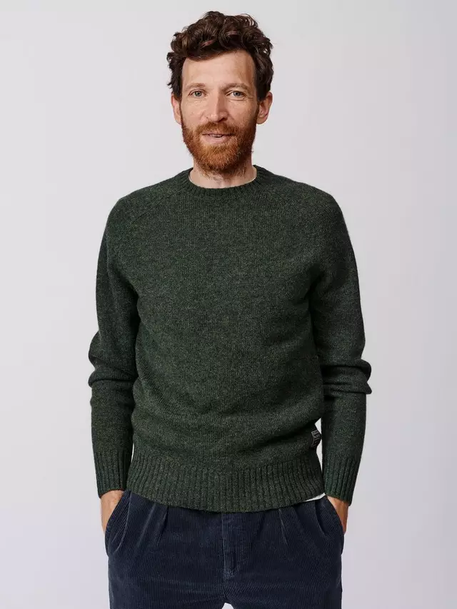 

Джемпер Aubin Prestwick Wool Crew, темно-зеленый