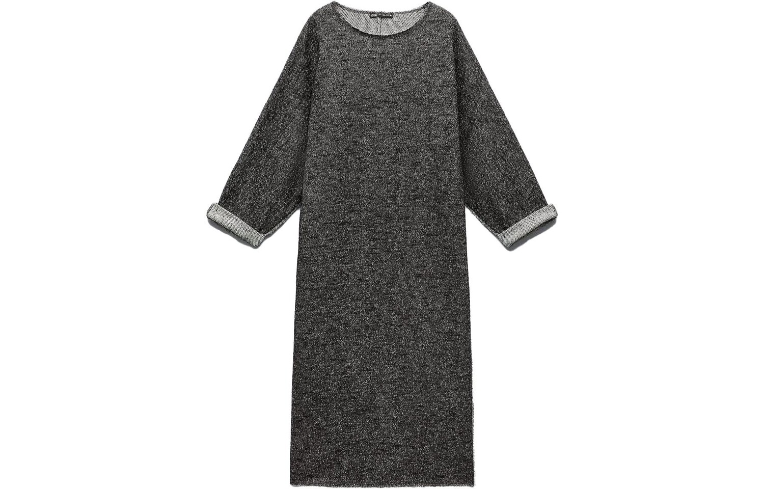 

Платье с длинными рукавами женское угольно-серое Zara