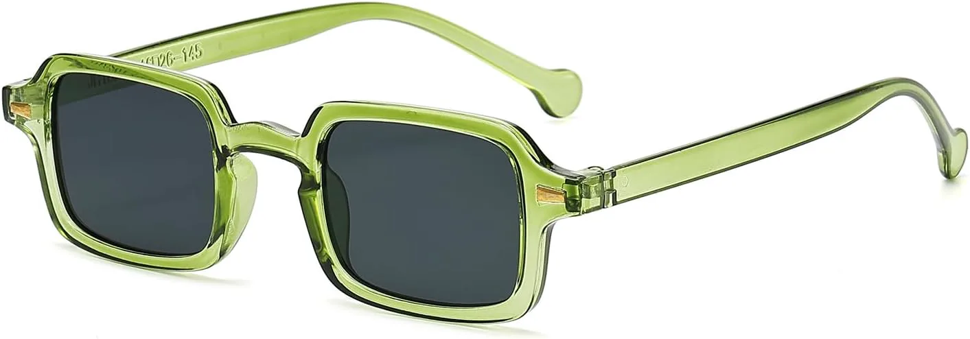 

Солнцезащитные очки в стиле ретро прямоугольной формы для женщин и мужчин, модные маленькие квадратные солнцезащитные очки в винтажном стиле 90-х Thryvox, Grey