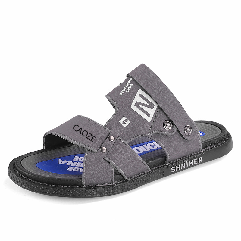 

Shiozawa Мужские пляжные сандалии серые, цвет Gray