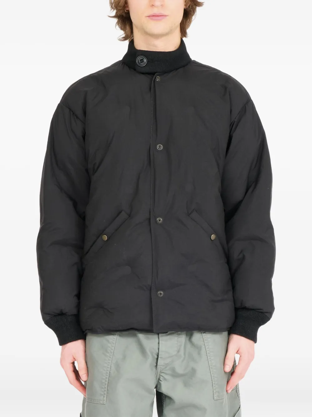 

Пуховик на пуговицах Maison Margiela, черный