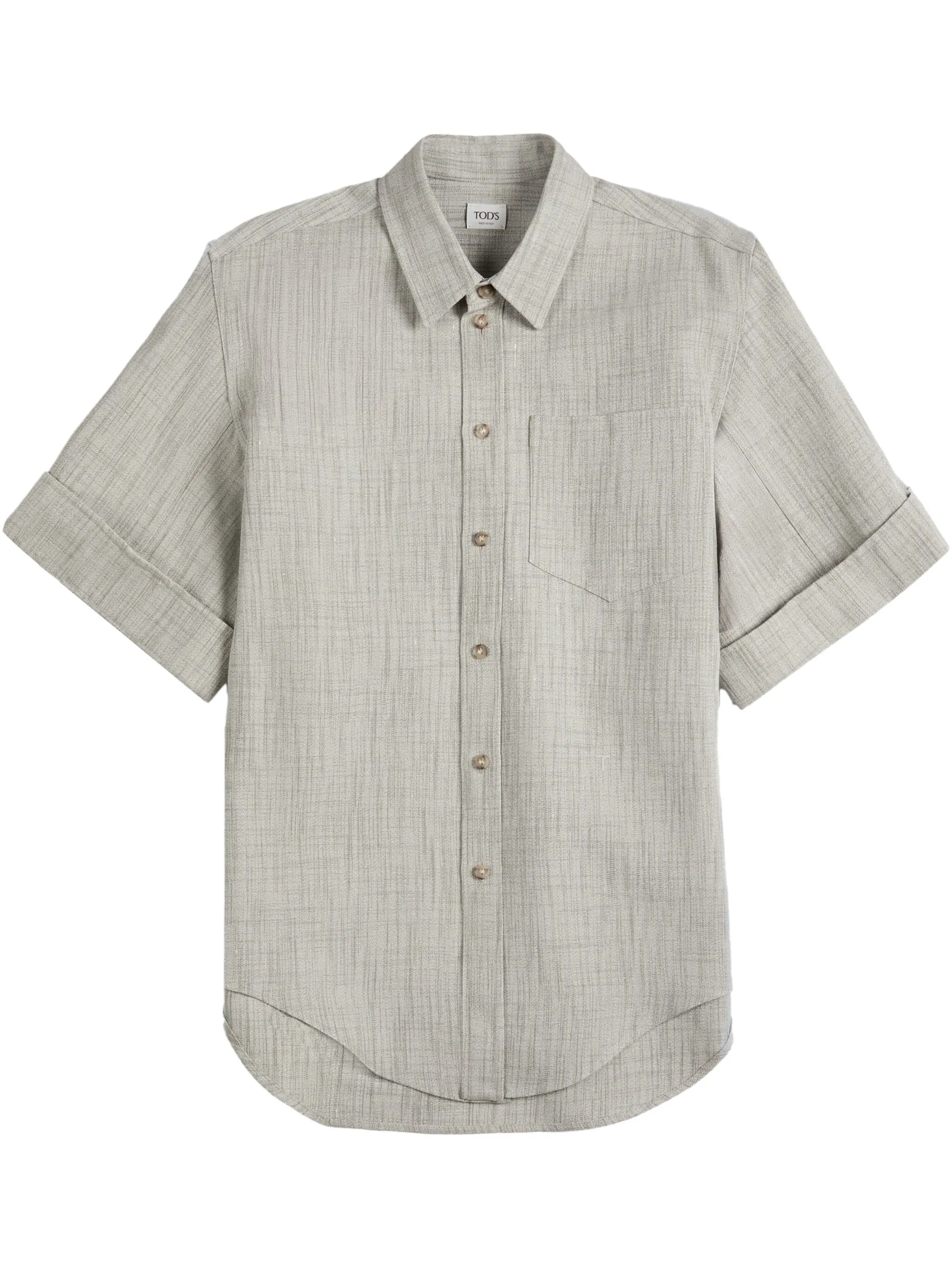 

Рубашка из смеси шерсти и шелка Tod'S, серый
